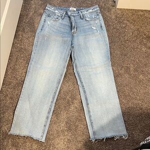 Light Blue Straight-Leg Women's Jeans